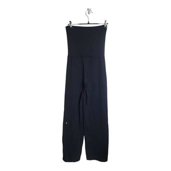 Lululemon Jumpsuit Womens 2 Black High-Rise Athleisure Minimalist Preppy Holiday - Picture 2 of 9